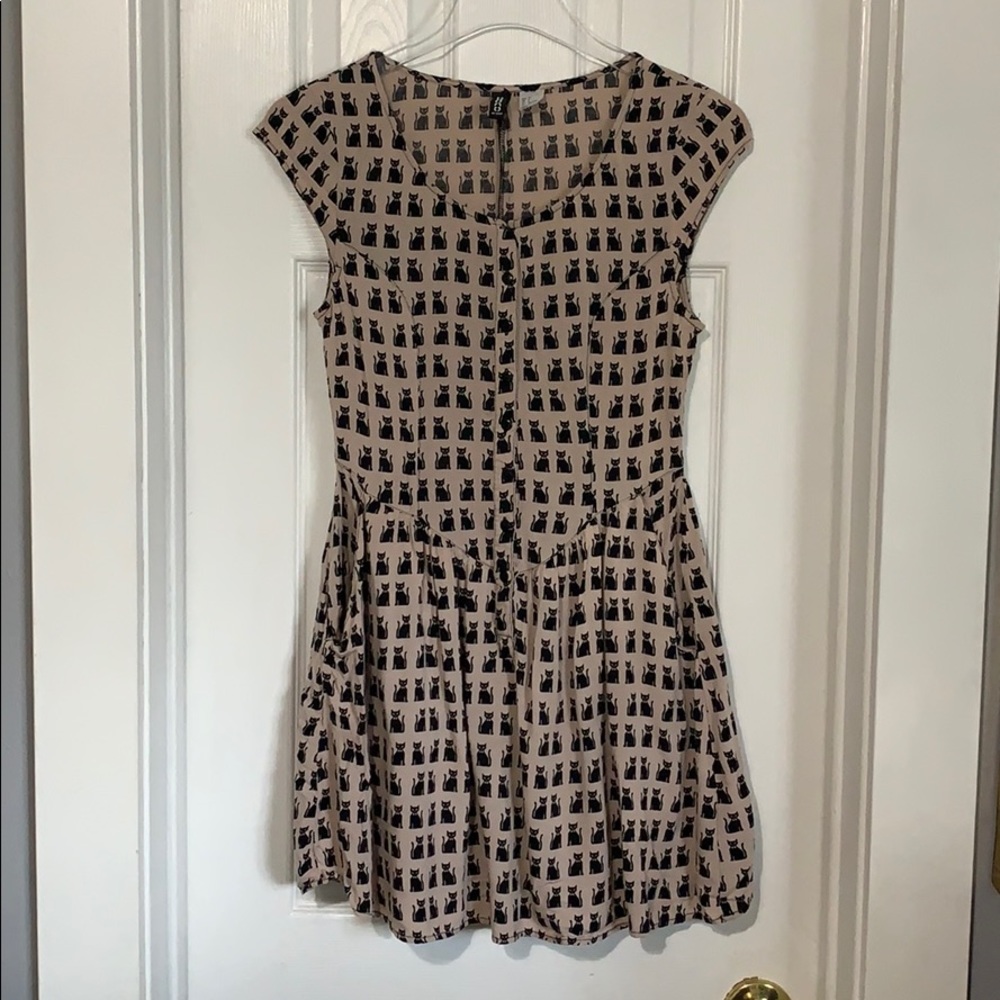 H&M cat dress tunic size 4 small (JJ)